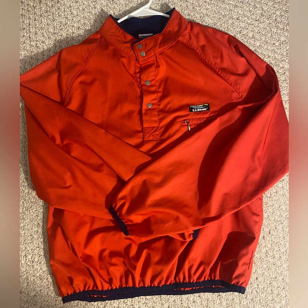 LL bean windbreaker pullover